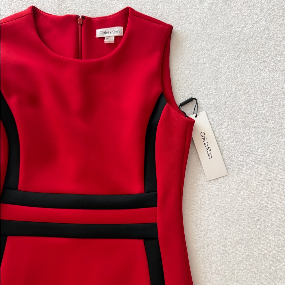 NWT‼️ Calvin Klein Red dress - Picture 3 of 4